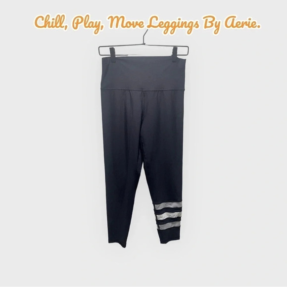 Chill, Play, Move Leggings By Aerie. Size Large, Good Condition - Picture 1 of 4